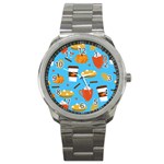 Pumpkin Spice Love Sport Metal Watch