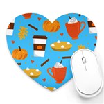 Pumpkin Spice Love Heart Mousepad