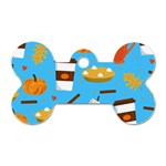 Pumpkin Spice Love Dog Tag Bone (Two Sides)