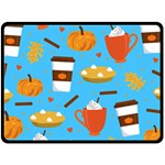 Pumpkin Spice Love Fleece Blanket (Large)