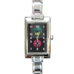 Halloween Zombie Hunter Rectangle Italian Charm Watch