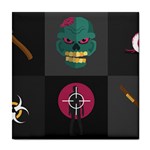 Halloween Zombie Hunter Tile Coaster