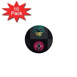 Halloween Zombie Hunter 1  Mini Button (10 pack) 