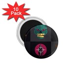 Halloween Zombie Hunter 1.75  Magnet (10 pack) 