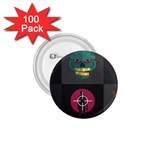 Halloween Zombie Hunter 1.75  Button (100 pack) 