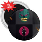 Halloween Zombie Hunter 3  Magnet (10 pack)