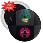 Halloween Zombie Hunter 3  Magnet (100 pack)