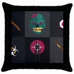 Halloween Zombie Hunter Throw Pillow Case (Black)