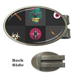 Halloween Zombie Hunter Money Clip (Oval)