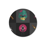 Halloween Zombie Hunter Magnet 3  (Round)