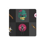 Halloween Zombie Hunter Magnet (Square)