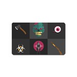 Halloween Zombie Hunter Magnet (Name Card)