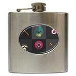 Halloween Zombie Hunter Hip Flask (6 oz)