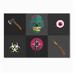 Halloween Zombie Hunter Postcard 4 x 6  (Pkg of 10)