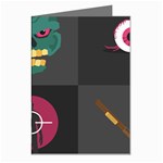 Halloween Zombie Hunter Greeting Cards (Pkg of 8)