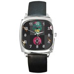 Halloween Zombie Hunter Square Metal Watch