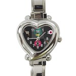 Halloween Zombie Hunter Heart Italian Charm Watch