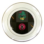 Halloween Zombie Hunter Porcelain Plate