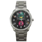 Halloween Zombie Hunter Sport Metal Watch