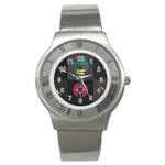 Halloween Zombie Hunter Stainless Steel Watch