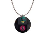 Halloween Zombie Hunter 1  Button Necklace