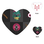 Halloween Zombie Hunter Playing Cards (Heart)