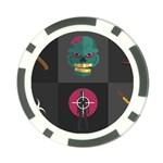 Halloween Zombie Hunter Poker Chip Card Guard