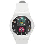 Halloween Zombie Hunter Round Plastic Sport Watch (M)