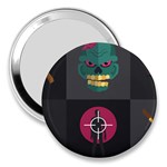 Halloween Zombie Hunter 3  Handbag Mirror