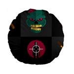 Halloween Zombie Hunter Standard 15  Premium Round Cushion 