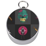 Halloween Zombie Hunter Silver Compass