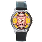 Rosie The Riveter Round Metal Watch