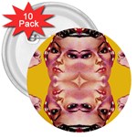 Rosie The Riveter 3  Button (10 pack)