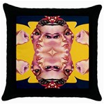 Rosie The Riveter Throw Pillow Case (Black)