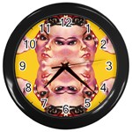 Rosie The Riveter Wall Clock (Black)