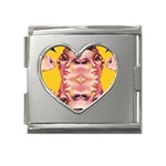 Rosie The Riveter Mega Link Heart Italian Charm (18mm)