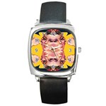 Rosie The Riveter Square Metal Watch