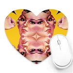 Rosie The Riveter Heart Mousepad