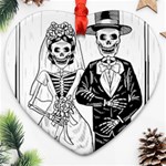 Day Of The Dead Wedding Ornament (Heart)