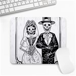 Day Of The Dead Wedding Large Mousepad