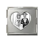 Day Of The Dead Wedding Mega Link Heart Italian Charm (18mm)