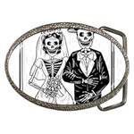 Day Of The Dead Wedding Belt Buckle