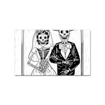 Day Of The Dead Wedding Sticker (Rectangular)