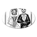 Day Of The Dead Wedding Magnet (Oval)