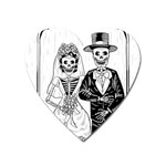 Day Of The Dead Wedding Magnet (Heart)