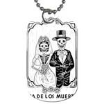 Day Of The Dead Wedding Dog Tag (One Side)