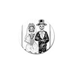 Day Of The Dead Wedding Golf Ball Marker