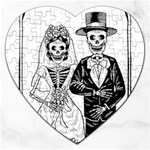 Day Of The Dead Wedding Jigsaw Puzzle (Heart)