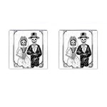 Day Of The Dead Wedding Cufflinks (Square)