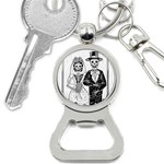 Day Of The Dead Wedding Bottle Opener Key Chain